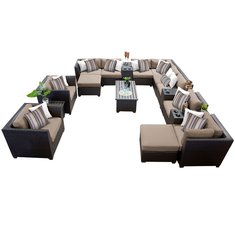 Sol 72 Outdoor™ Tegan 11 Person Outdoor Seating Group with Cushions